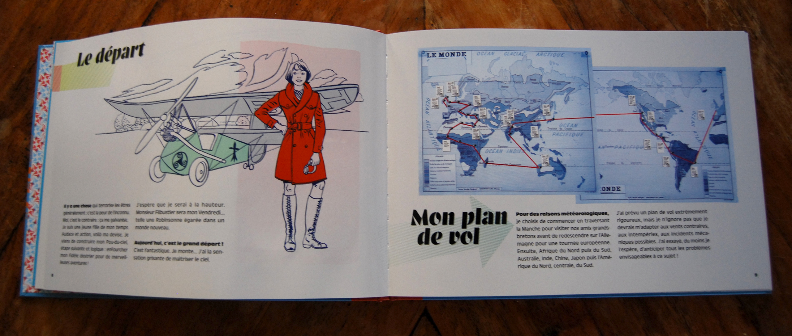 maquette intérieure Vol au-dessus des merveilles du monde : L'incroyable périple d'Oona