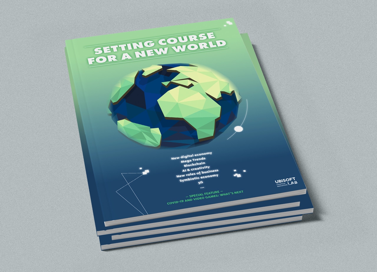 Couverture Ubisoft Lab's Book 2020 5G Mega trends digital economy