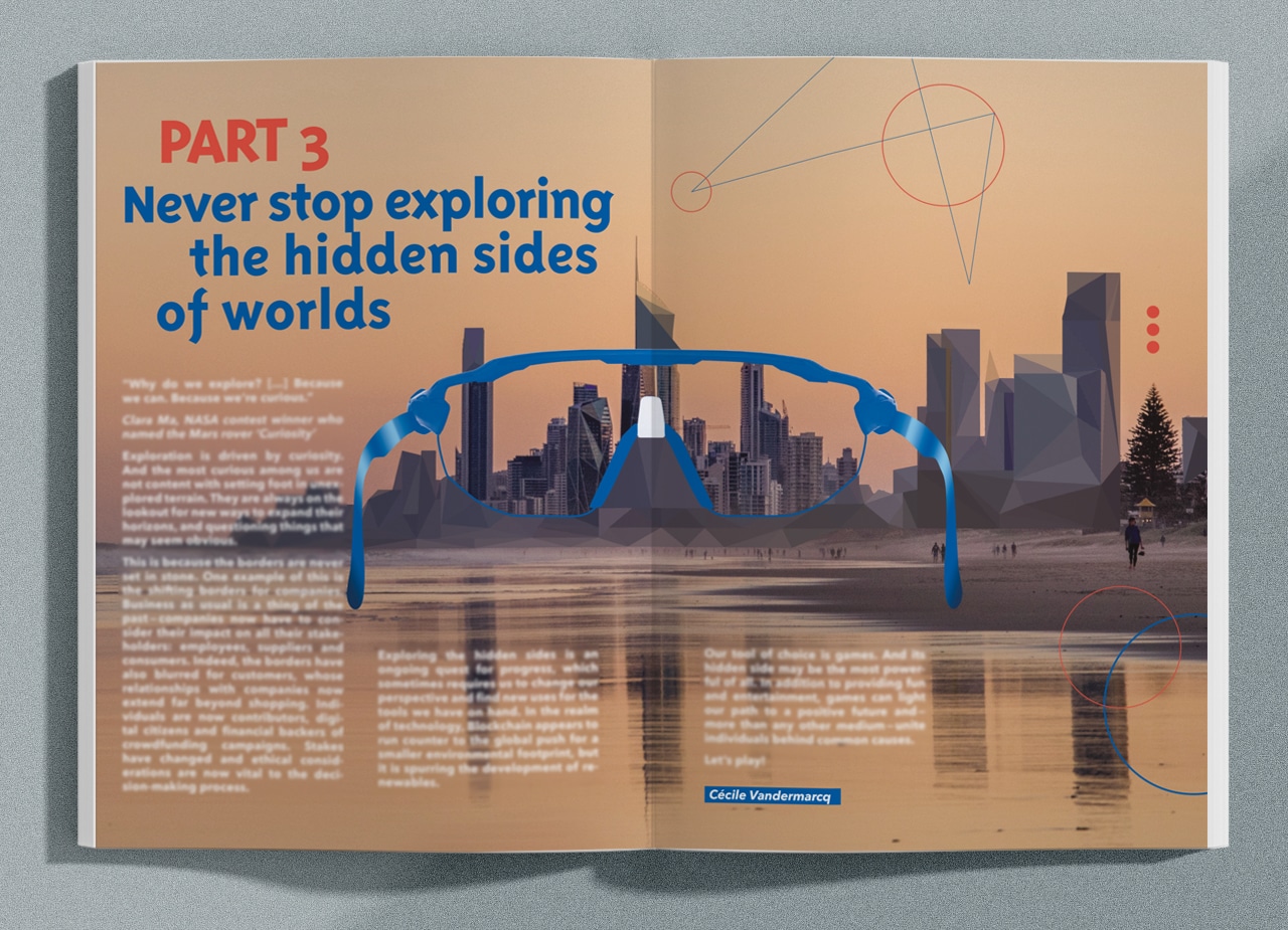 Maquette Ubisoft Lab's Book 2020 Partie 3 Never Stop exploring the hidden sides of worlds