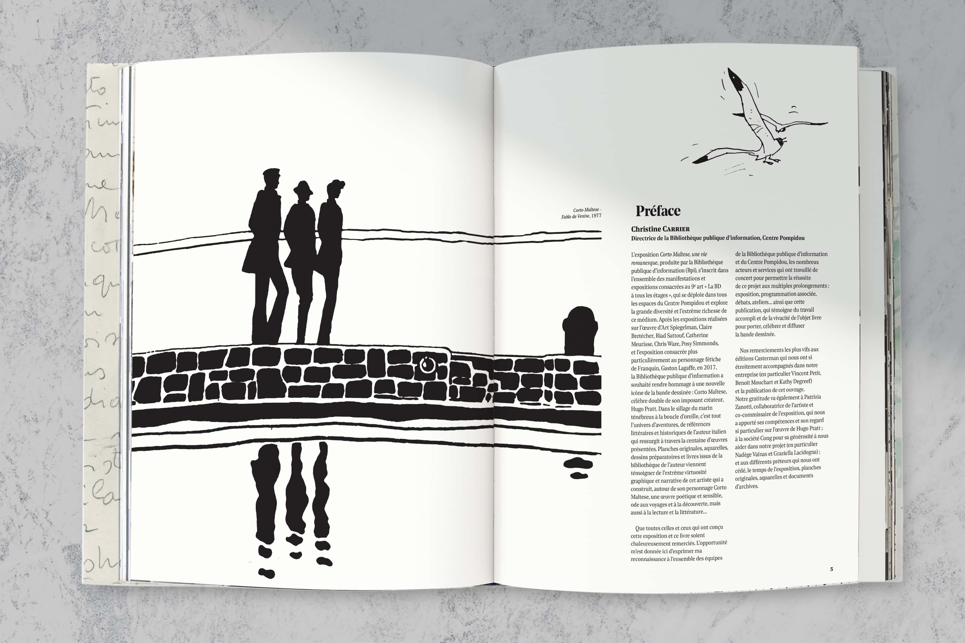 catalogue d'exposition Corto Maltese BPI